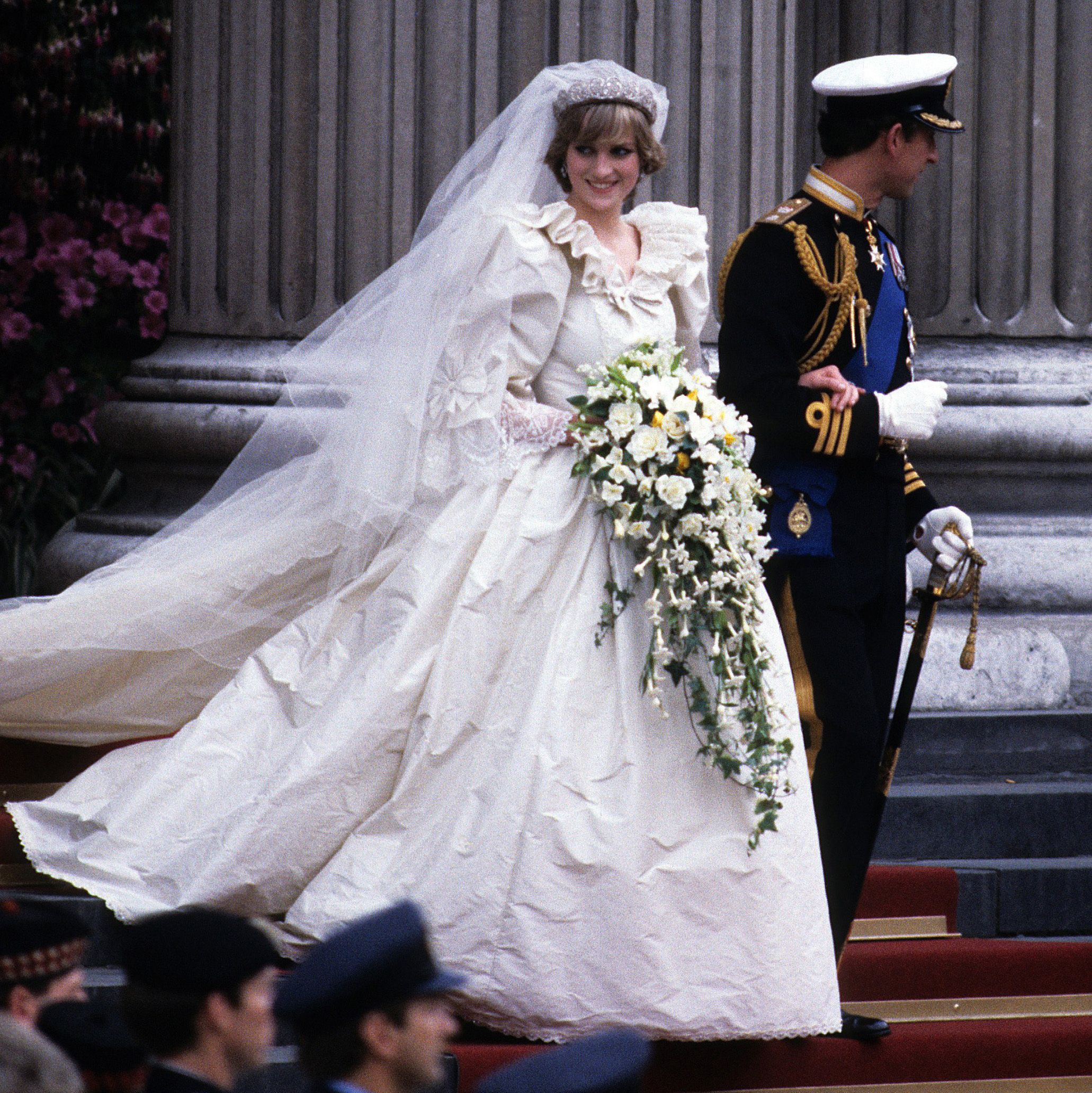 Why Princess Diana had two wedding bouquets